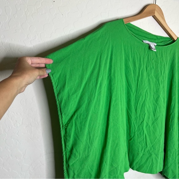 Diane von Furstenberg Bateau Neckline Short Sleeve Blouse in Green - Picture 3 of 7